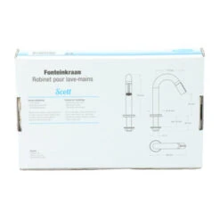 Atlantic Fonteinkraan Scott Met Draaiknop Messing -Badkamer Winkel 123 3683