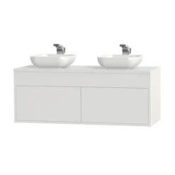 Tiger Helsinki Badkamermeubel 120 Cm Hoogglans Wit Met Waskom -Badkamer Winkel 123 37