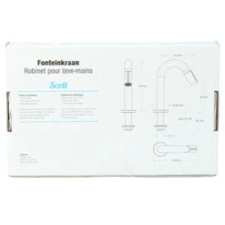 Atlantic Fonteinkraan Scott Met Draaiknop RVS 23 Atlantic Fonteinkraan Scott Met Draaiknop RVS -Badkamer Winkel 123 3727