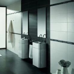 Wandtegel Mat Wit 25x40 Cm 1,4 M² 7 Wandtegel Mat Wit 25x40 Cm 1,4 M² -Badkamer Winkel 123 3793