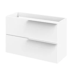 Tiger Badmeubelset Pocket 100 Cm Met 2 Lades Wit Incl. Looppoten -Badkamer Winkel 123 384