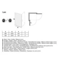 Sealskin Swingdeur Voor Hoekinstap I AM 200x100 Cm Chroom -Badkamer Winkel 123 4004