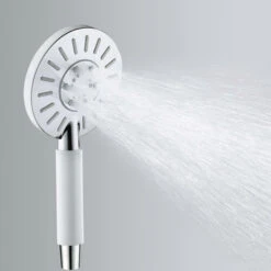 Tiger Handdouche Akcent Chroom Wit -Badkamer Winkel 123 4052