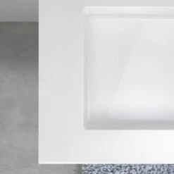 Tiger Maryport Badkamermeubelset 60 Cm Mat Zwart Met Wit Glanzende Polybeton Wastafel En Matzwarte Grepen -Badkamer Winkel 123 417