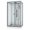 Allibert Douchecabine Uyuni Hoekmodel 120x80 Cm Gun Metal -Badkamer Winkel 123 4232