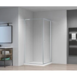 Atlantic Roan Douchewand En -deur 90x90x190cm Chroom -Badkamer Winkel 123 4239