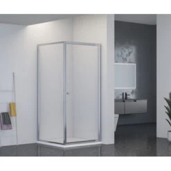 Atlantic Roan Douchewand En -deur 90x90x190cm Chroom -Badkamer Winkel 123 4240