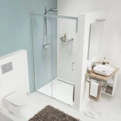 Sealskin Schuifdeur Voor Nis Compact 140x195 Cm Chroom