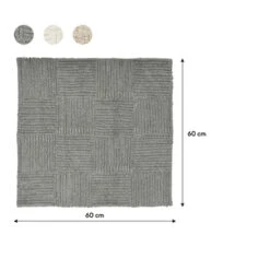 Sealskin Badmat Reverse 60x60cm Grijs -Badkamer Winkel 123 44