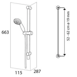 Tiger Splash Doucheset Valencia Waterbesparend Chroom -Badkamer Winkel 123 4413