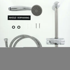 Tiger Doucheset Splash Como Met Glijstang Chroom -Badkamer Winkel 123 4432