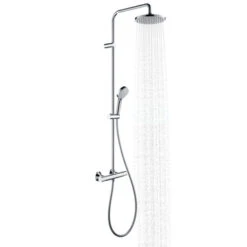 Hansgrohe Douchesysteem Vernis Blend 200 Met Thermostaatkraan Mat Zwart -Badkamer Winkel 123 4481