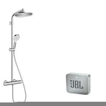 Hansgrohe Regendouche Crometta S240 Met Thermostatische Kraan Incl. Gratis JBL Speaker 3 Hansgrohe Regendouche Crometta S240 Met Thermostatische Kraan Incl. Gratis JBL Speaker