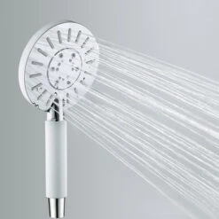 Tiger Regendoucheset Akcent Chroom Wit -Badkamer Winkel 123 4526