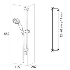 Tiger Splash Doucheset Murcia Waterbesparend Chroom -Badkamer Winkel 123 4593