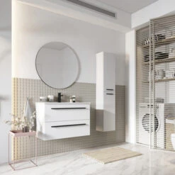 Atlantic kolomkast Stella Mat Wit -Badkamer Winkel 123 462