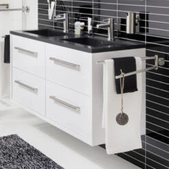 TIGER Boston Kolomkast Wit Hoogglans 40cm -Badkamer Winkel 123 466