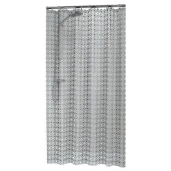 Sealskin Hammam Douchegordijn Pvc Zilver 180 X 200 Cm -Badkamer Winkel 123 4693