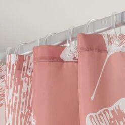 Sealskin Douchegordijn Mare 180x200cm D.roze/wit -Badkamer Winkel 123 4707