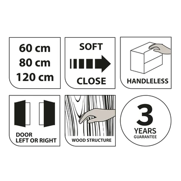 Tiger Karlo Kolomkast Chalet Eiken 160 Cm 5 Tiger Karlo Kolomkast Chalet Eiken 160 Cm - Afbeelding 3