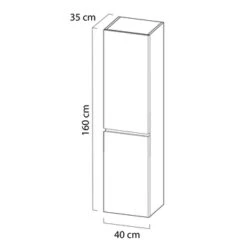 Tiger Karlo Kolomkast Chalet Eiken 160 Cm 9 Tiger Karlo Kolomkast Chalet Eiken 160 Cm -Badkamer Winkel 123 474