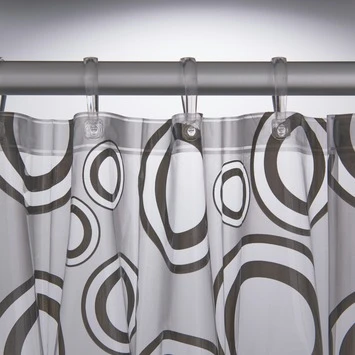 Sealskin Douchegordijn Circolo Grijs 180x200 Cm 5 Sealskin Douchegordijn Circolo Grijs 180x200 Cm - Afbeelding 3