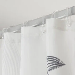 Sealskin Douchegordijn Birds 180x200cm Zwart/wit -Badkamer Winkel 123 4778