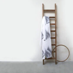 Sealskin Douchegordijn Birds 180x200cm Zwart/wit -Badkamer Winkel 123 4785