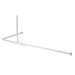 Sealskin Douchegordijnstang Easy Roll Aluminium 90x90 Cm -Badkamer Winkel 123 4792