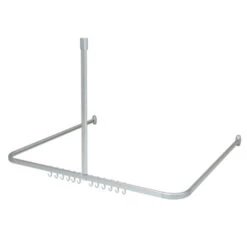 Sealskin Douchegordijnstang Easy Roll Aluminium 90x90 Cm -Badkamer Winkel 123 4793