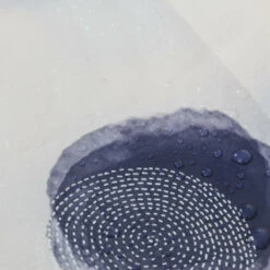 Sealskin Douchegordijn Mood 180x200cm Blauw/wht -Badkamer Winkel 123 4822