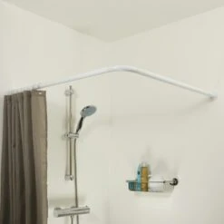 Sealskin Douchegordijnstang Seallux Combi Wit -Badkamer Winkel 123 4830