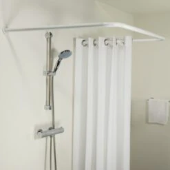 Sealskin Douchegordijnstang Seallux Combi Wit -Badkamer Winkel 123 4831