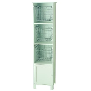 Saniscape Bretagne Kolomkast Met 3 Manden Wit 3 Saniscape Bretagne Kolomkast Met 3 Manden Wit