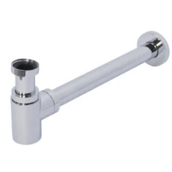 Sanivesk Luxe Design Fonteinsifon Chroom 5/4"x32mm LAAG Model -Badkamer Winkel 123 4953