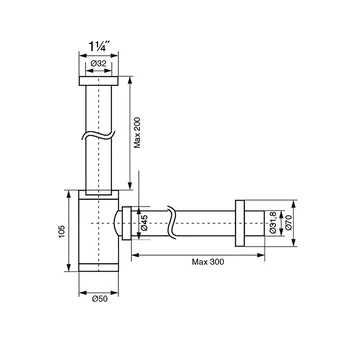 Tiger Design Bekersifon 5/4 RVS 5 Tiger Design Bekersifon 5/4 RVS - Afbeelding 3