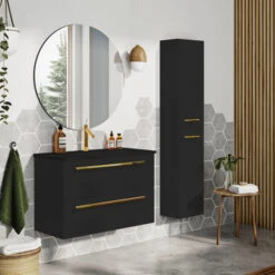 Atlantic kolomkast Stella Mat Zwart 7 Atlantic kolomkast Stella Mat Zwart -Badkamer Winkel 123 520