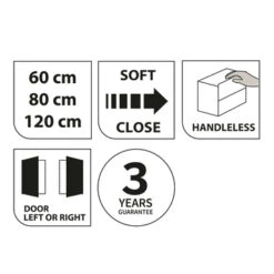 Tiger Spiegelkast S-Line 120cm Sneeuwwit 7 Tiger Spiegelkast S-Line 120cm Sneeuwwit -Badkamer Winkel 123 534