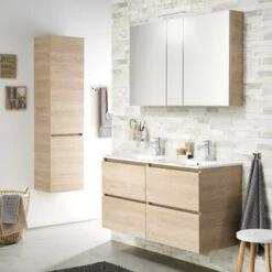 TIGER S-line Spiegelkast 120 Naturel Eik -Badkamer Winkel 123 573