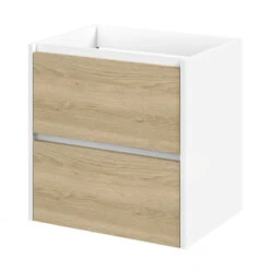 Tiger Reverse Meubelset Met 2 Lades 60 Cm Naturel Eik / Mat Wit Inclusief Oval Wastafel Mat Wit 17 Tiger Reverse Meubelset Met 2 Lades 60 Cm Naturel Eik / Mat Wit Inclusief Oval Wastafel Mat Wit -Badkamer Winkel 123 649