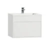 Tiger Helsinki Badkamermeubel 60 Cm Hoogglans Wit Met Wastafel Polybeton Wit -Badkamer Winkel 123 656