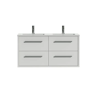 Tiger Boston Badkamermeubel 120cm Hoogglans Wit Met Dubbele Witte Wastafel 3 Tiger Boston Badkamermeubel 120cm Hoogglans Wit Met Dubbele Witte Wastafel