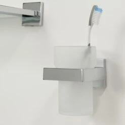 Tiger Bekerhouder Items Hangend Met Beker Chroom -Badkamer Winkel 123 68