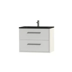 Tiger Badkamermeubel Boston 80cm Hoogglans Wit/matzwart Met Grepen Chroom 7 Tiger Badkamermeubel Boston 80cm Hoogglans Wit/matzwart Met Grepen Chroom -Badkamer Winkel 123 692