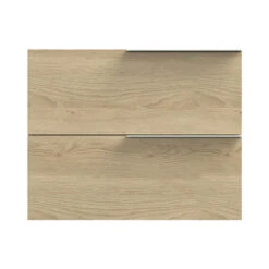 Tiger Badmeubelset Pocket 80 Cm Met 2 Lades Naturel Eik Incl. Looppoten -Badkamer Winkel 123 710