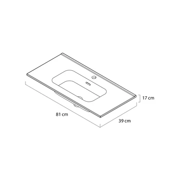 Tiger Badmeubelset Pocket 80 Cm Met 2 Lades Wit Incl. Looppoten 6 Tiger Badmeubelset Pocket 80 Cm Met 2 Lades Wit Incl. Looppoten - Afbeelding 4