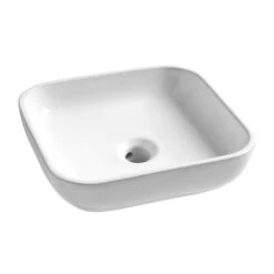 Tiger Maryport Badkamermeubelset 80 Cm Mat Zwart Met Licht Eiken Houten Wasblad, Keramische Opzetkom En Matzwarte Grepen -Badkamer Winkel 123 760