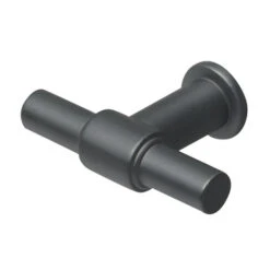 Tiger Maryport Badkamermeubelset 80 Cm Mat Zwart Met Licht Eiken Houten Wasblad, Keramische Opzetkom En Matzwarte Grepen -Badkamer Winkel 123 762