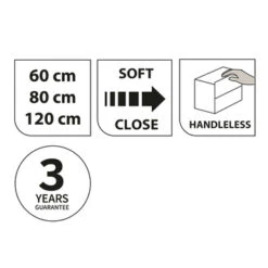 Tiger Karlo Badkamermeubel 120cm Chalet Eik Met Zwart Wastafelblad -Badkamer Winkel 123 790