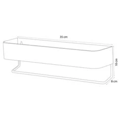 Sealskin Plank- En Handdoekhouder Brix Zwart -Badkamer Winkel 123 825